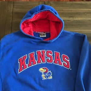 KU Rock Chalk Jayhawk Embroidered Hoodie